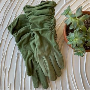 Ruched leather gloves🧤